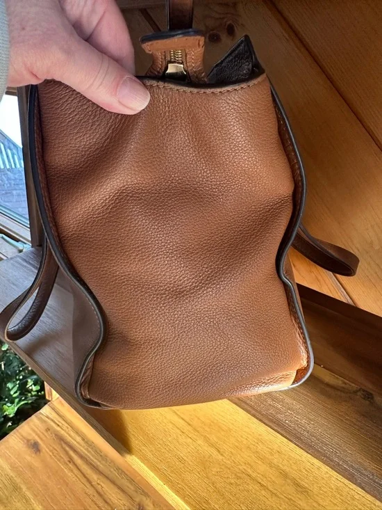 kate spade Brown Leather Tote with Top Handles - Picture 5 of 8